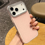 Custodia per telefono a tinta unita con glitter e strass., For iPhone 17 Pro Max, For iPhone 17 Pro