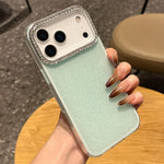 Custodia per telefono a tinta unita con glitter e strass., For iPhone 17 Pro Max, For iPhone 17 Pro