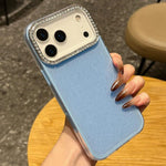 Custodia per telefono a tinta unita con glitter e strass., For iPhone 17 Pro Max, For iPhone 17 Pro