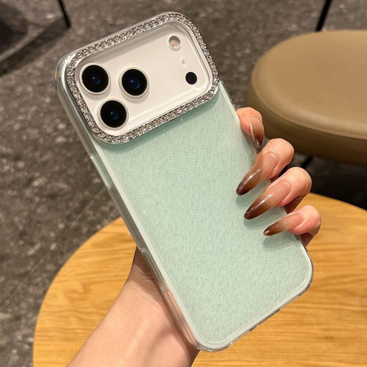 Custodia per telefono a tinta unita con glitter e strass., For iPhone 17 Pro Max, For iPhone 17 Pro