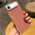 Custodia per telefono a tinta unita con glitter e strass., For iPhone 17, For iPhone Air
