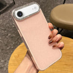 Custodia per telefono a tinta unita con glitter e strass., For iPhone 17, For iPhone Air