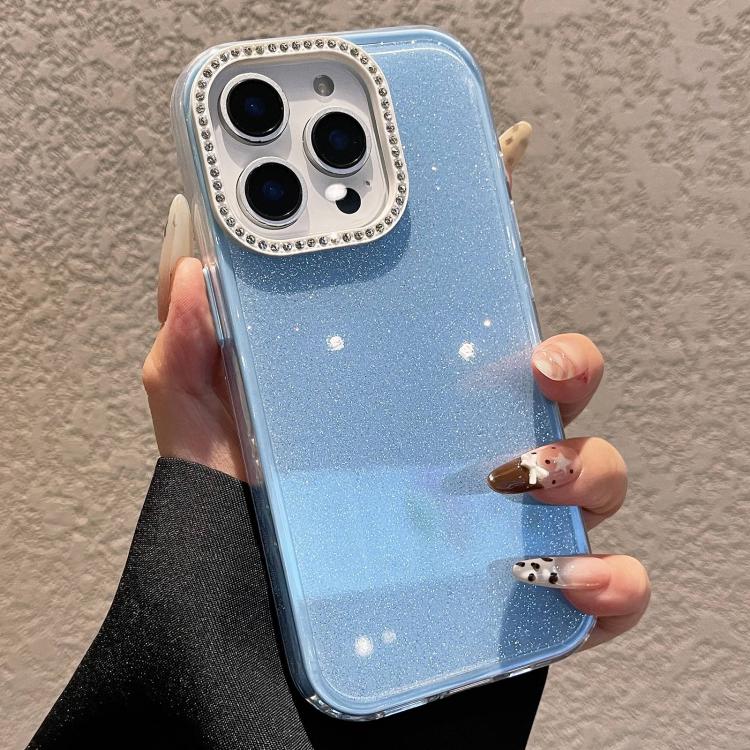 Custodia per telefono a tinta unita con glitter e strass., For iPhone 14 Pro, For iPhone 14 Pro Max