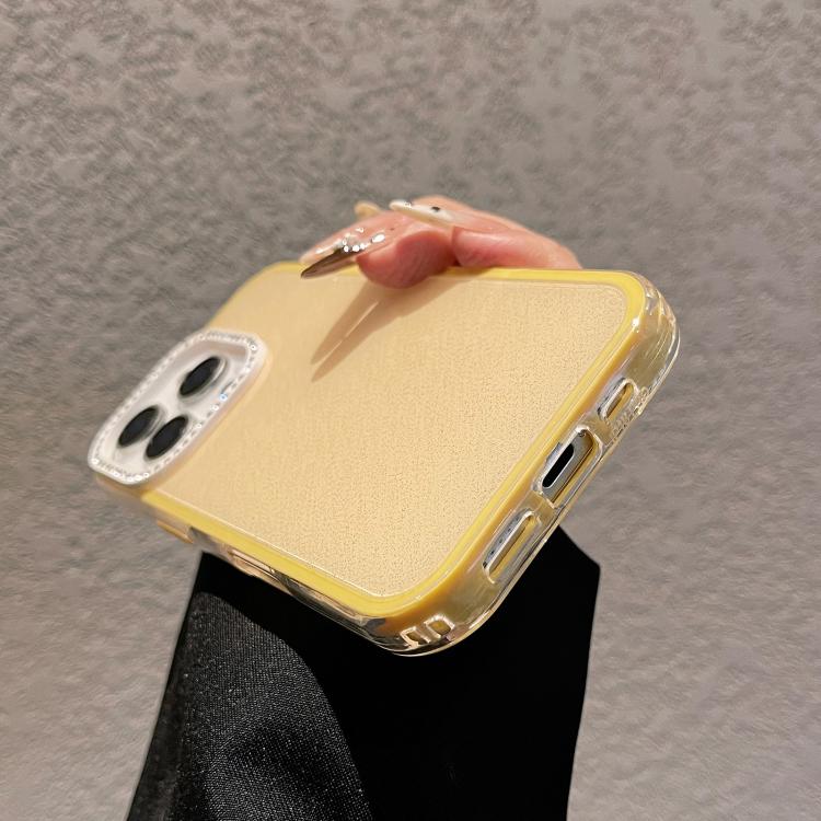 Custodia per telefono a tinta unita con glitter e strass., For iPhone 17 Pro Max, For iPhone 17 Pro