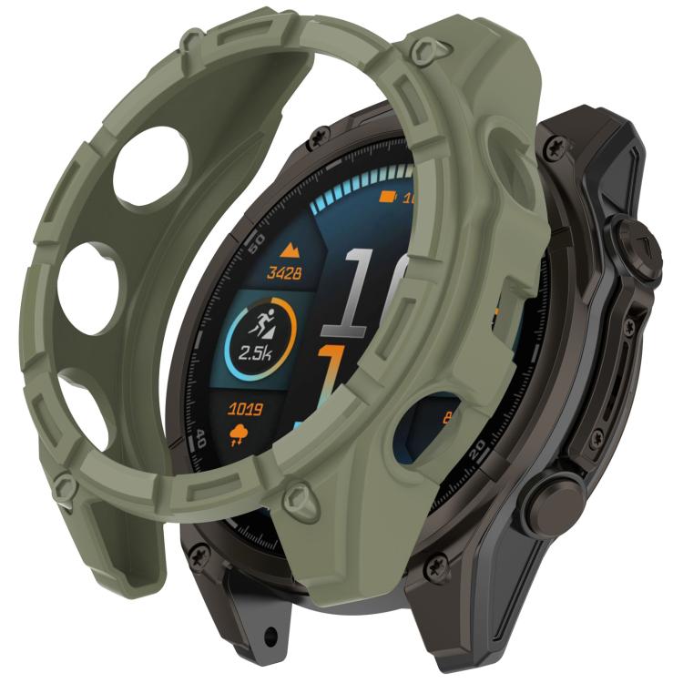 Custodia protettiva per orologio Hollow Armor in TPU a copertura parziale, For Garmin Quatix 8 51mm AMOLED, For Garmin Quatix 8 47mm AMOLED