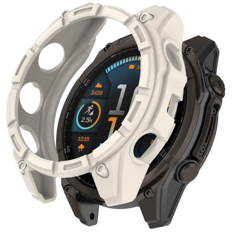 Custodia protettiva per orologio Hollow Armor in TPU a copertura parziale, For Garmin Quatix 8 51mm AMOLED, For Garmin Quatix 8 47mm AMOLED