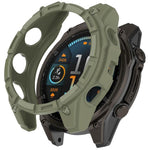 Custodia protettiva per orologio Hollow Armor in TPU a copertura parziale, For Garmin Quatix 8 51mm AMOLED, For Garmin Quatix 8 47mm AMOLED