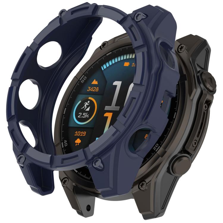 Custodia protettiva per orologio Hollow Armor in TPU a copertura parziale, For Garmin Quatix 8 51mm AMOLED, For Garmin Quatix 8 47mm AMOLED