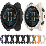 Custodia protettiva per orologio Hollow Armor in TPU a copertura parziale, For Garmin Quatix 8 51mm AMOLED, For Garmin Quatix 8 47mm AMOLED
