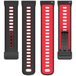 Cinturino per orologio in silicone bicolore con chiusura magnetica pieghevole., 22mm