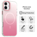 Custodia magnetica ibrida 3 in 1 della serie Candy Gradient, For iPhone 18, For iPhone 18 Pro, For iPhone 18 Pro Max, For iPhone 17 Pro Max