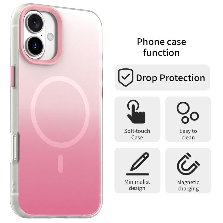 Custodia magnetica ibrida 3 in 1 della serie Candy Gradient, For iPhone 18, For iPhone 18 Pro, For iPhone 18 Pro Max, For iPhone 17 Pro Max