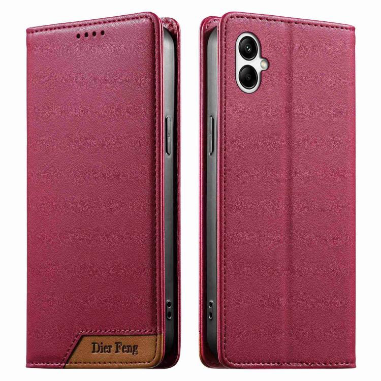Custodia per telefono Dierfeng in ecopelle con magnete e RFID ad alta resistenza, For Galaxy A55 5G, For Galaxy A35 5G, For Galaxy A05, For Galaxy A05s