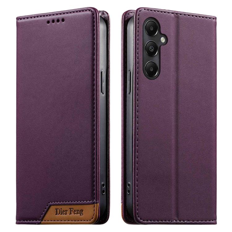 Custodia per telefono Dierfeng in ecopelle con magnete e RFID ad alta resistenza, For Galaxy A55 5G, For Galaxy A35 5G, For Galaxy A05, For Galaxy A05s