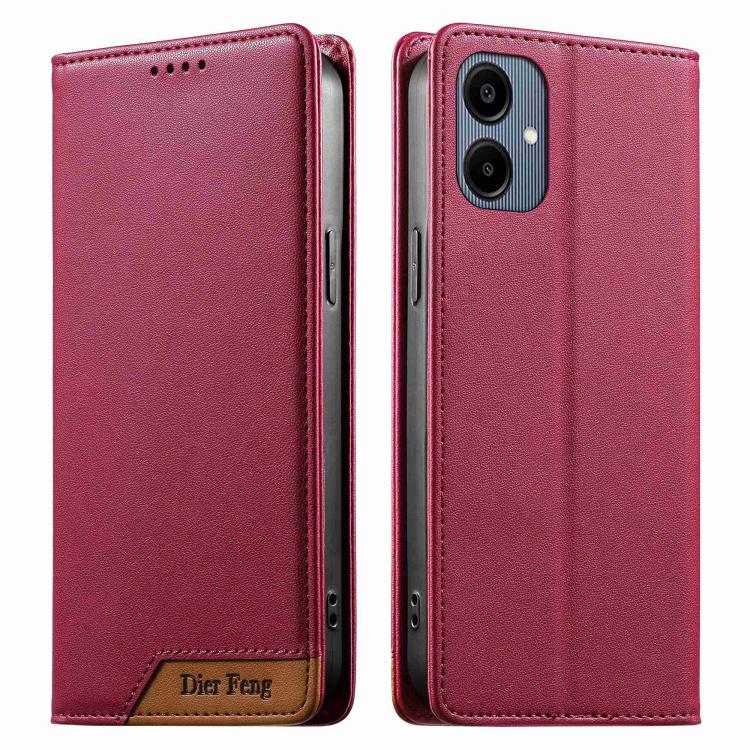 Custodia per telefono Dierfeng in ecopelle con magnete e RFID ad alta resistenza, For Galaxy A26 5G, For Galaxy A36 5G, For Galaxy A06 4G, For Galaxy A15