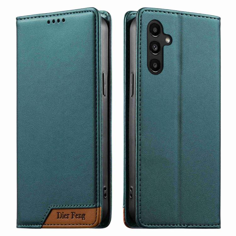 Custodia per telefono Dierfeng in ecopelle con magnete e RFID ad alta resistenza, For Galaxy A25 5G, For Galaxy A24 4G, For Galaxy A14, For Galaxy A34 5G