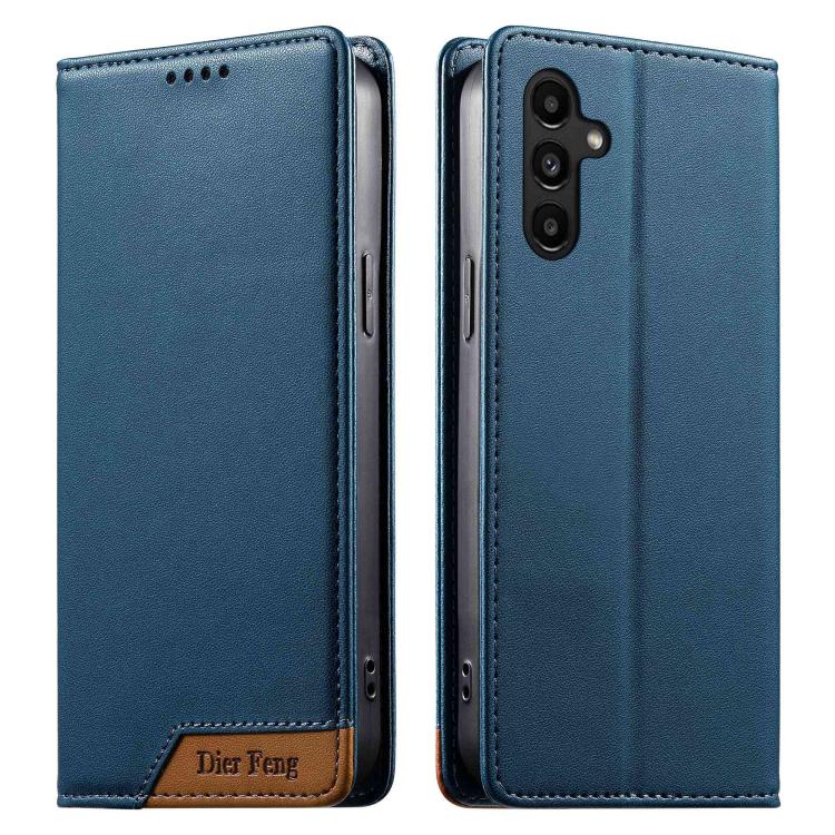 Custodia per telefono Dierfeng in ecopelle con magnete e RFID ad alta resistenza, For Galaxy A25 5G, For Galaxy A24 4G, For Galaxy A14, For Galaxy A34 5G