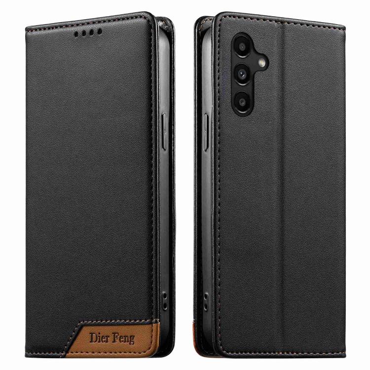 Custodia per telefono Dierfeng in ecopelle con magnete e RFID ad alta resistenza, For Galaxy A26 5G, For Galaxy A36 5G, For Galaxy A06 4G, For Galaxy A15