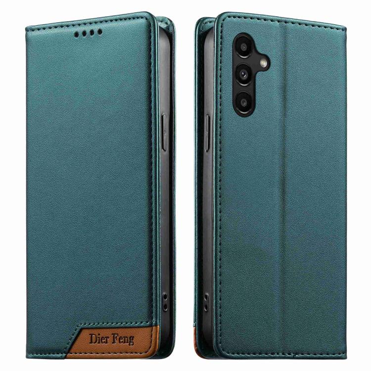 Custodia per telefono Dierfeng in ecopelle con magnete e RFID ad alta resistenza, For Galaxy A26 5G, For Galaxy A36 5G, For Galaxy A06 4G, For Galaxy A15