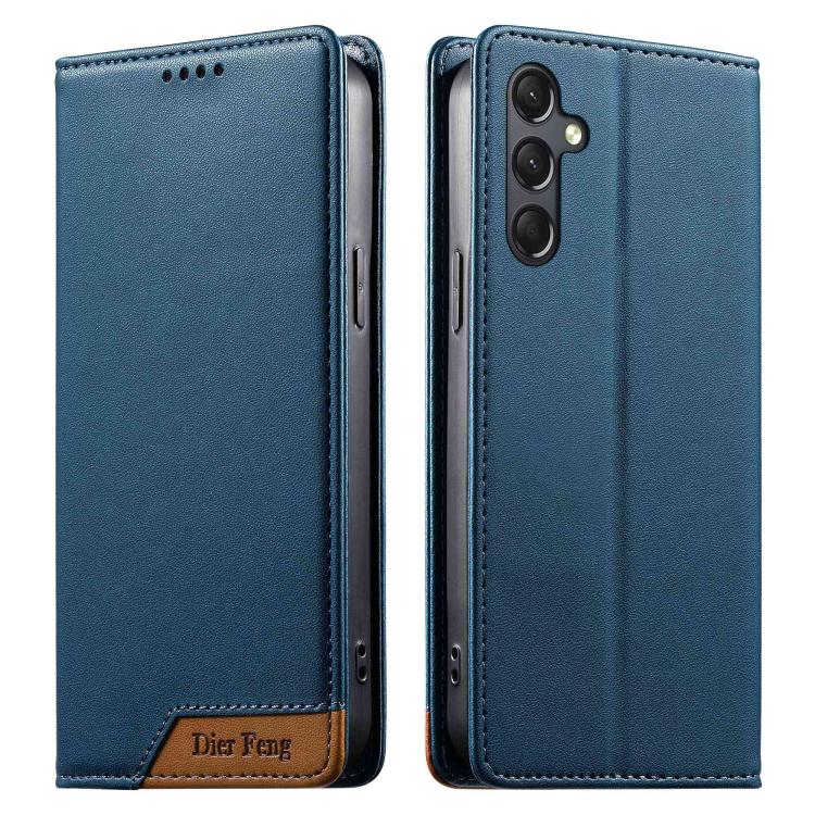 Custodia per telefono Dierfeng in ecopelle con magnete e RFID ad alta resistenza, For Galaxy A25 5G, For Galaxy A24 4G, For Galaxy A14, For Galaxy A34 5G