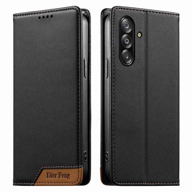 Custodia per telefono Dierfeng in ecopelle con magnete e RFID ad alta resistenza, For Galaxy A26 5G, For Galaxy A36 5G, For Galaxy A06 4G, For Galaxy A15