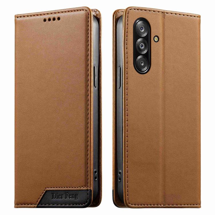Custodia per telefono Dierfeng in ecopelle con magnete e RFID ad alta resistenza, For Galaxy A26 5G, For Galaxy A36 5G, For Galaxy A06 4G, For Galaxy A15