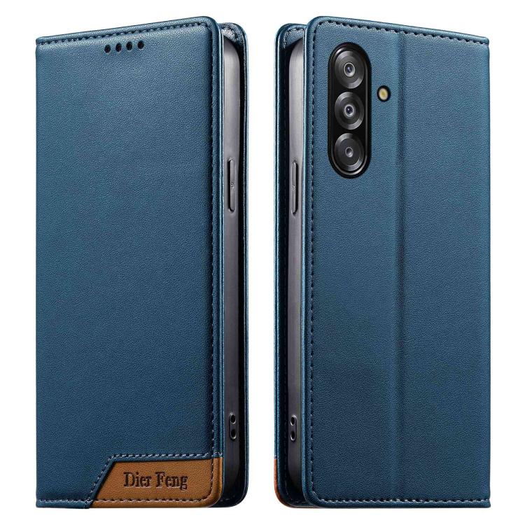 Custodia per telefono Dierfeng in ecopelle con magnete e RFID ad alta resistenza, For Galaxy A26 5G, For Galaxy A36 5G, For Galaxy A06 4G, For Galaxy A15