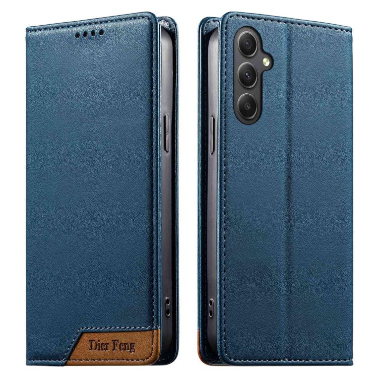Custodia per telefono Dierfeng in ecopelle con magnete e RFID ad alta resistenza, For Galaxy A55 5G, For Galaxy A35 5G, For Galaxy A05, For Galaxy A05s