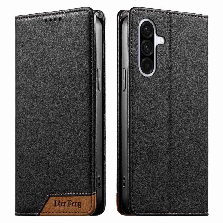 Custodia per telefono Dierfeng in ecopelle con magnete e RFID ad alta resistenza, For Galaxy A57 5G, For Galaxy A37 5G, For Galaxy A27 5G, For Galaxy A56 5G