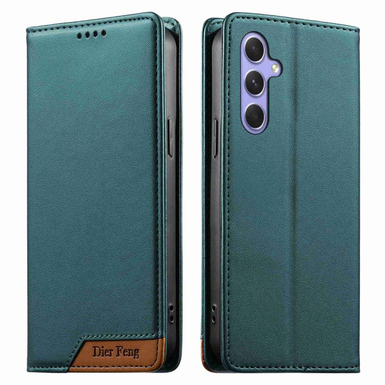 Custodia per telefono Dierfeng in ecopelle con magnete e RFID ad alta resistenza, For Galaxy A55 5G, For Galaxy A35 5G, For Galaxy A05, For Galaxy A05s