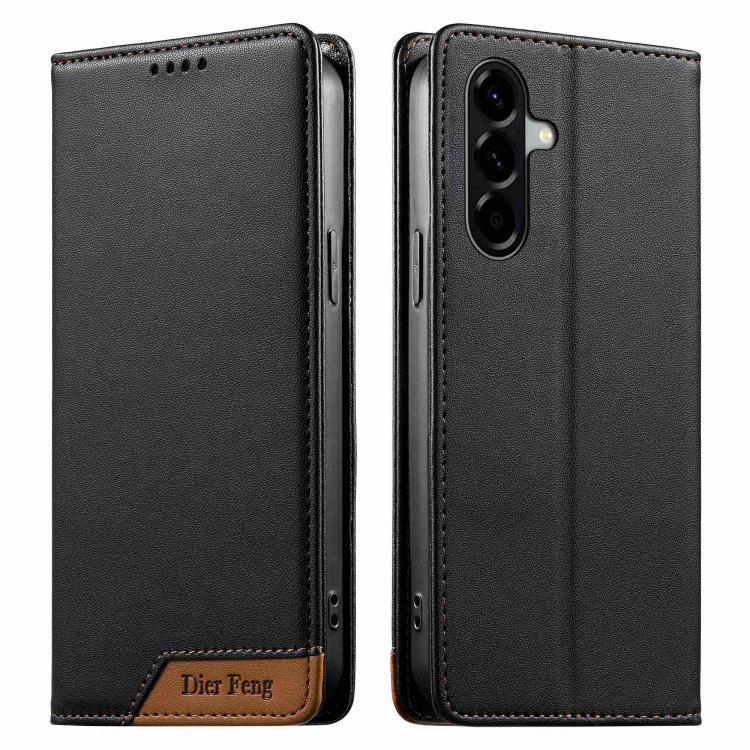Custodia per telefono Dierfeng in ecopelle con magnete e RFID ad alta resistenza, For Galaxy A57 5G, For Galaxy A37 5G, For Galaxy A27 5G, For Galaxy A56 5G