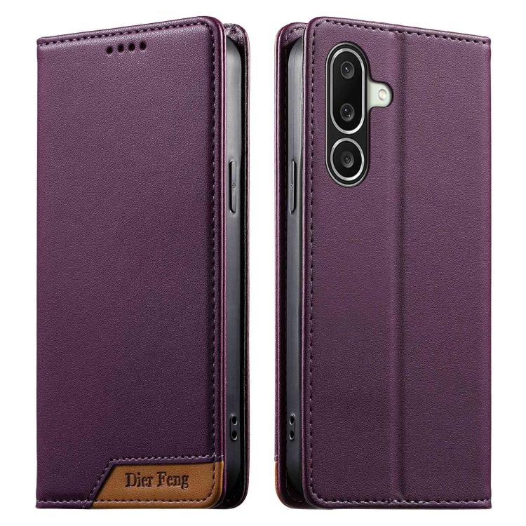 Custodia per telefono Dierfeng in ecopelle con magnete e RFID ad alta resistenza, For Galaxy A57 5G, For Galaxy A37 5G, For Galaxy A27 5G, For Galaxy A56 5G