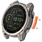 Striscia metallica antiurto per smartwatch, paraurti con protezione completa dei bordi., For Garmin 47mm Size, For Garmin 51mm Size