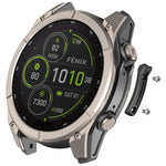 Striscia metallica antiurto per smartwatch, paraurti con protezione completa dei bordi., For Garmin 47mm Size, For Garmin 51mm Size