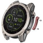 Striscia metallica antiurto per smartwatch, paraurti con protezione completa dei bordi., For Garmin 47mm Size, For Garmin 51mm Size