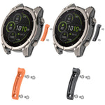 Striscia metallica antiurto per smartwatch, paraurti con protezione completa dei bordi., For Garmin 47mm Size, For Garmin 51mm Size