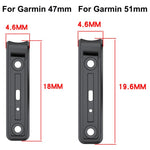Striscia metallica antiurto per smartwatch, paraurti con protezione completa dei bordi., For Garmin 47mm Size, For Garmin 51mm Size