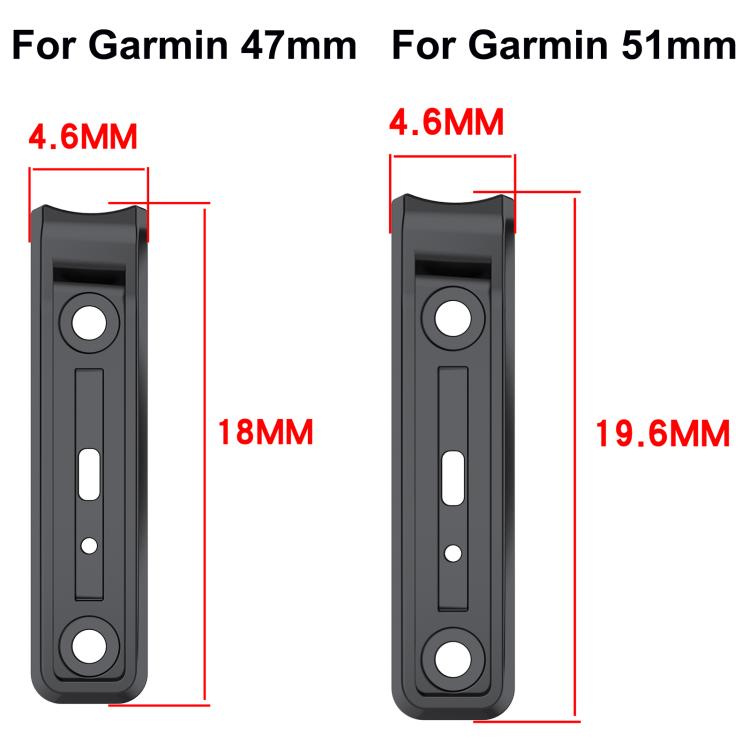 Striscia metallica antiurto per smartwatch, paraurti con protezione completa dei bordi., For Garmin 47mm Size, For Garmin 51mm Size