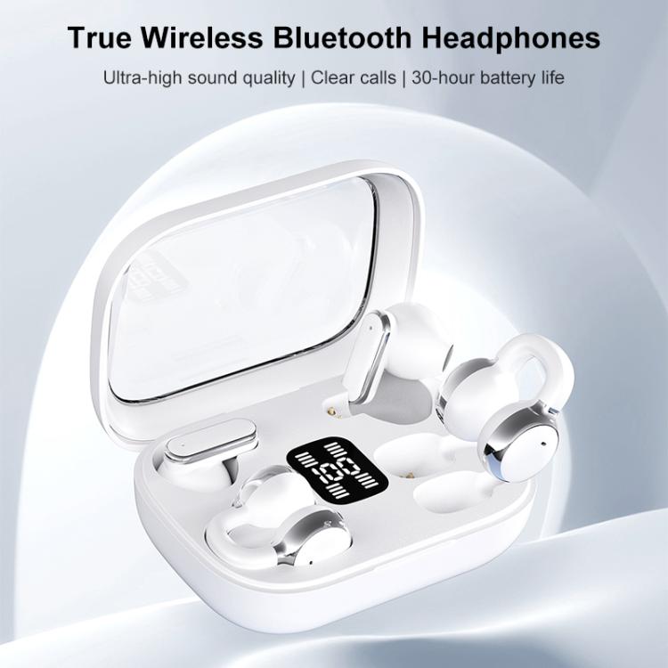 J-Q10 Auricolari 2 in 1 con clip e in-ear, doppia tecnologia ENC (cancellazione del rumore), auricolari Bluetooth true wireless.