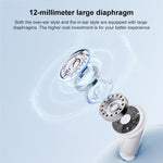 J-Q10 Auricolari 2 in 1 con clip e in-ear, doppia tecnologia ENC (cancellazione del rumore), auricolari Bluetooth true wireless.