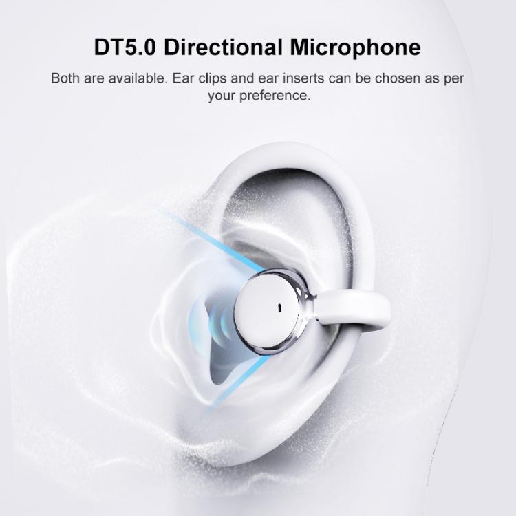 J-Q10 Auricolari 2 in 1 con clip e in-ear, doppia tecnologia ENC (cancellazione del rumore), auricolari Bluetooth true wireless.