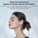J-Q10 Auricolari 2 in 1 con clip e in-ear, doppia tecnologia ENC (cancellazione del rumore), auricolari Bluetooth true wireless.