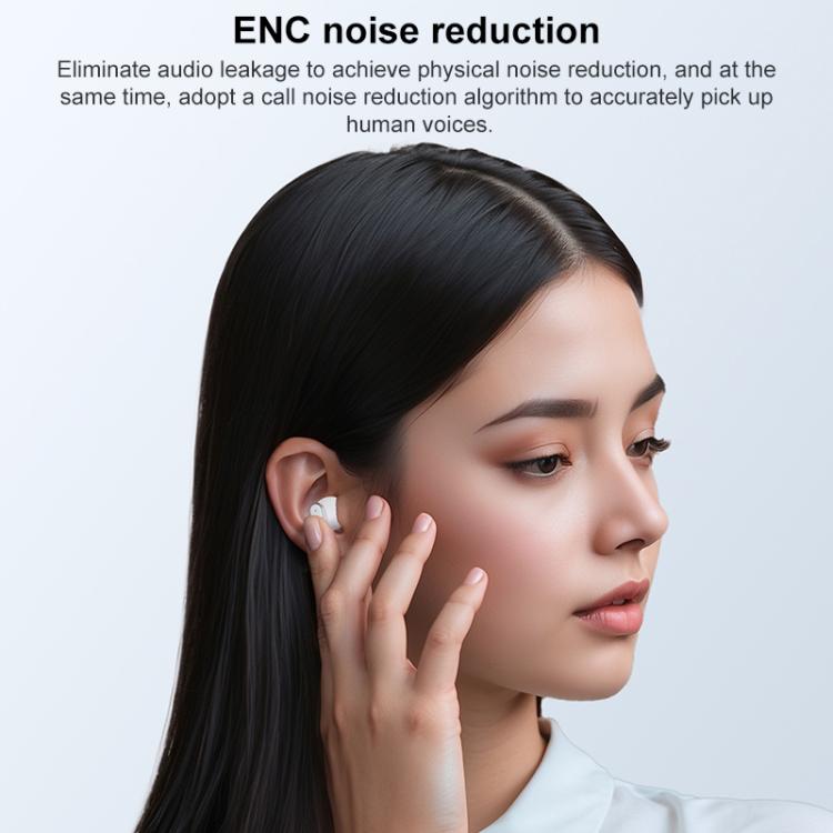 J-Q10 Auricolari 2 in 1 con clip e in-ear, doppia tecnologia ENC (cancellazione del rumore), auricolari Bluetooth true wireless.