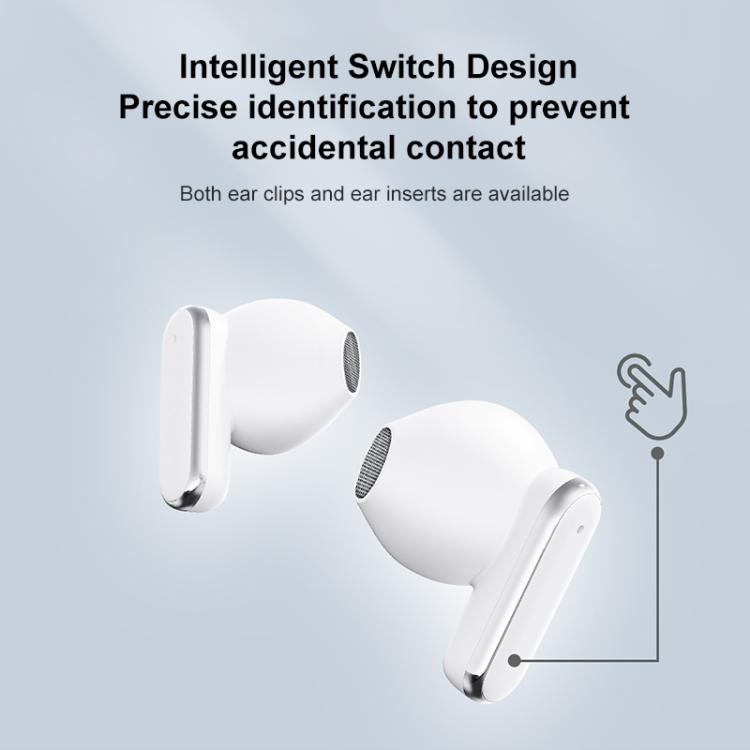 J-Q10 Auricolari 2 in 1 con clip e in-ear, doppia tecnologia ENC (cancellazione del rumore), auricolari Bluetooth true wireless.