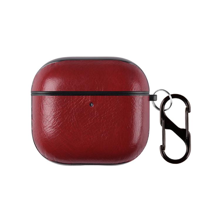 Custodia per auricolari in similpelle PU a due pezzi con gancio e ditale, For AirPods Pro 3, For AirPods 4, For AirPods Pro 2