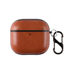 Custodia per auricolari in similpelle PU a due pezzi con gancio e ditale, For AirPods Pro 3, For AirPods 4, For AirPods Pro 2