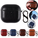 Custodia per auricolari in similpelle PU a due pezzi con gancio e ditale, For AirPods Pro 3, For AirPods 4, For AirPods Pro 2