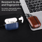 Custodia per auricolari in similpelle PU a due pezzi con gancio e ditale, For AirPods Pro 3, For AirPods 4, For AirPods Pro 2