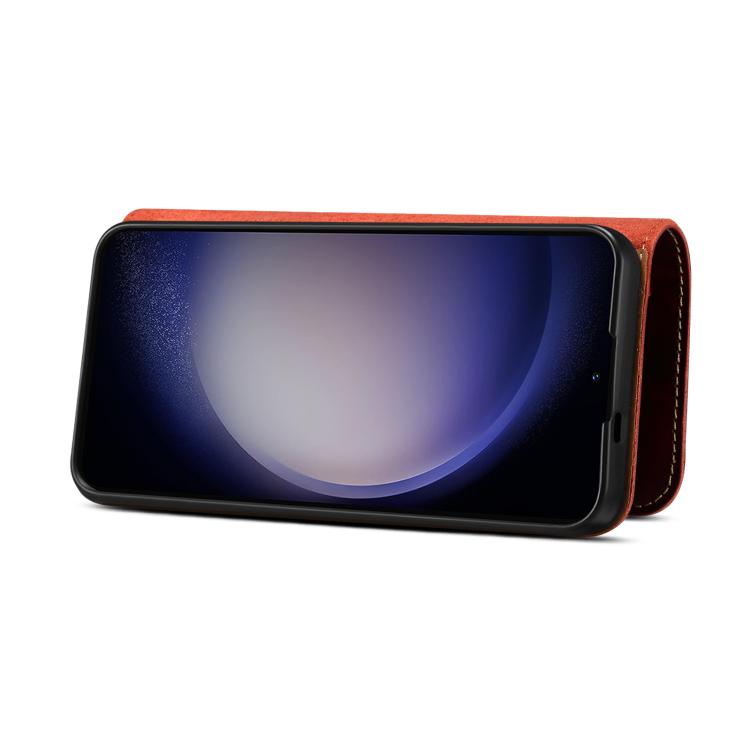 Custodia in vera pelle Denor B01 con chiusura magnetica e rivestimento in pelle bovina cerata., For Samsung Galaxy S26+ 5G, For Samsung Galaxy S26 Ultra 5G, For Samsung Galaxy S26 5G