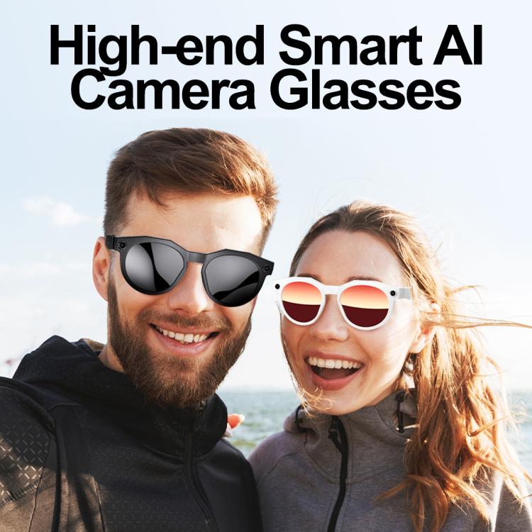 Occhiali intelligenti W611Pro con intelligenza artificiale: fotocamera da 8 MP, Wi-Fi e traduzione automatica tramite IA.